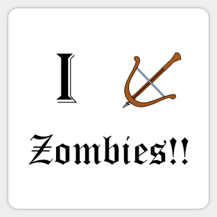 I Target Zombies Sticker